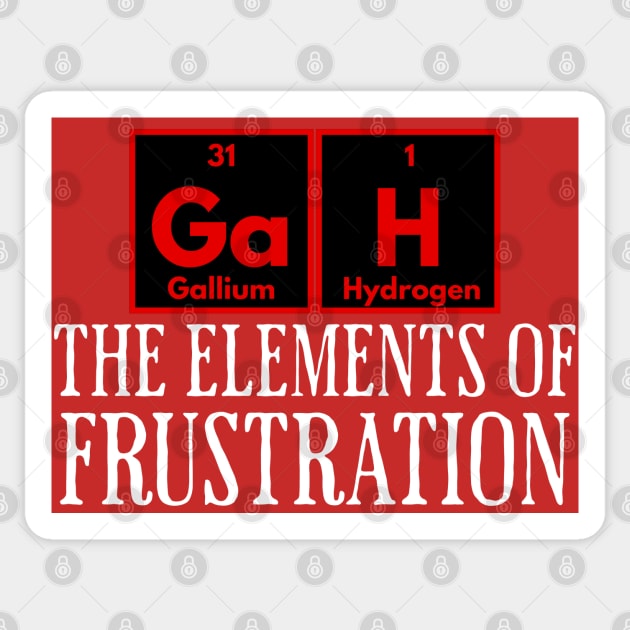 GaH: The Elements of Frustration Sticker by Luxinda